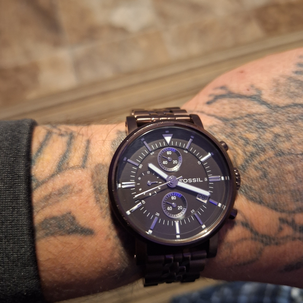 Fossil Black Chronograph Watch